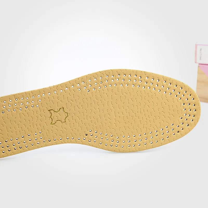 Koeienhuid Lederen Inlegzolen Voor Schoenen Mannen Vrouwen Non-Slip Slijtvaste Zweet-Absorberend Ademend Flexibele Delicate Schoen pad Insert