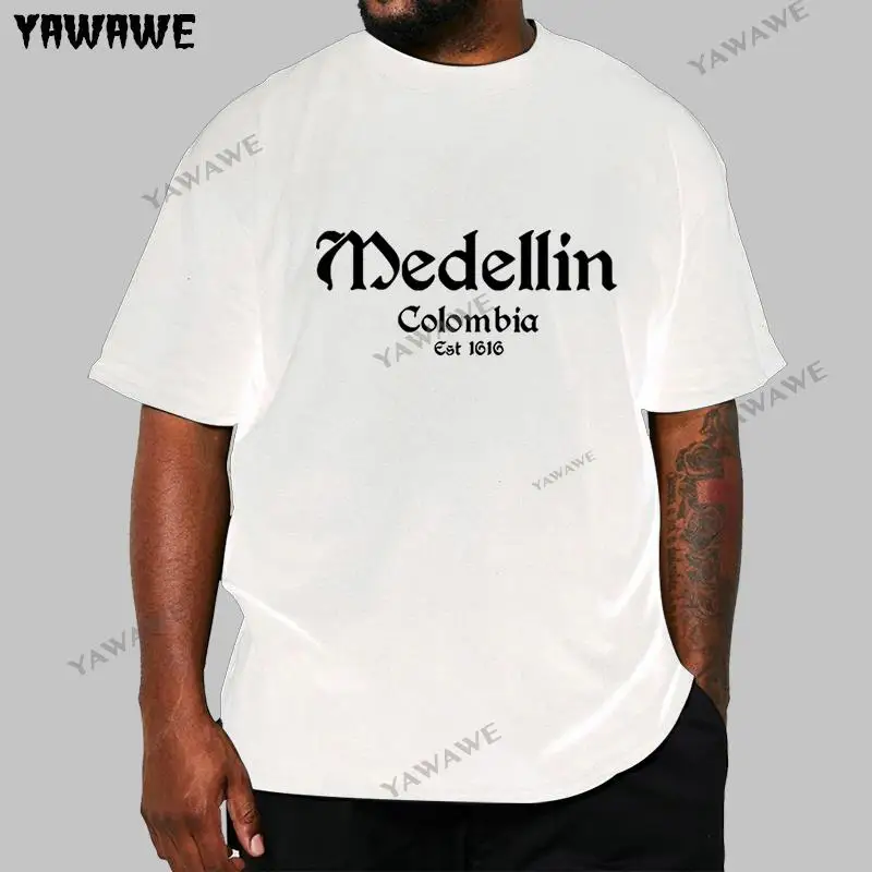 New Medellin Colombia T-Shirt - Pablo Escobar Cartel Men Brand Famous Clothing Cotton Plus Size Make Your Own male tee-shirt