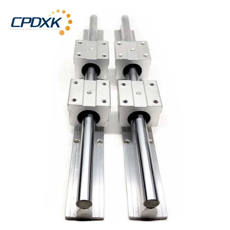 Guide SBR 2pcs Linear Guide Rail SBR12 / SBR16 / SBR20 1200mm 1300mm+ 4pcs SBR12/16/20UU Linear Bearing Blocks For CNC Part