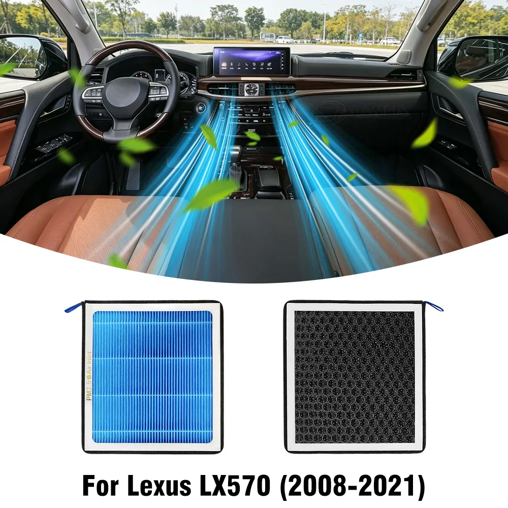 

Cabin Air Filter for Lexus LX570 2008-2014 2015 2016 2017 2018 2019 2020 2021 with Activated Carbon Replacement Air Filters