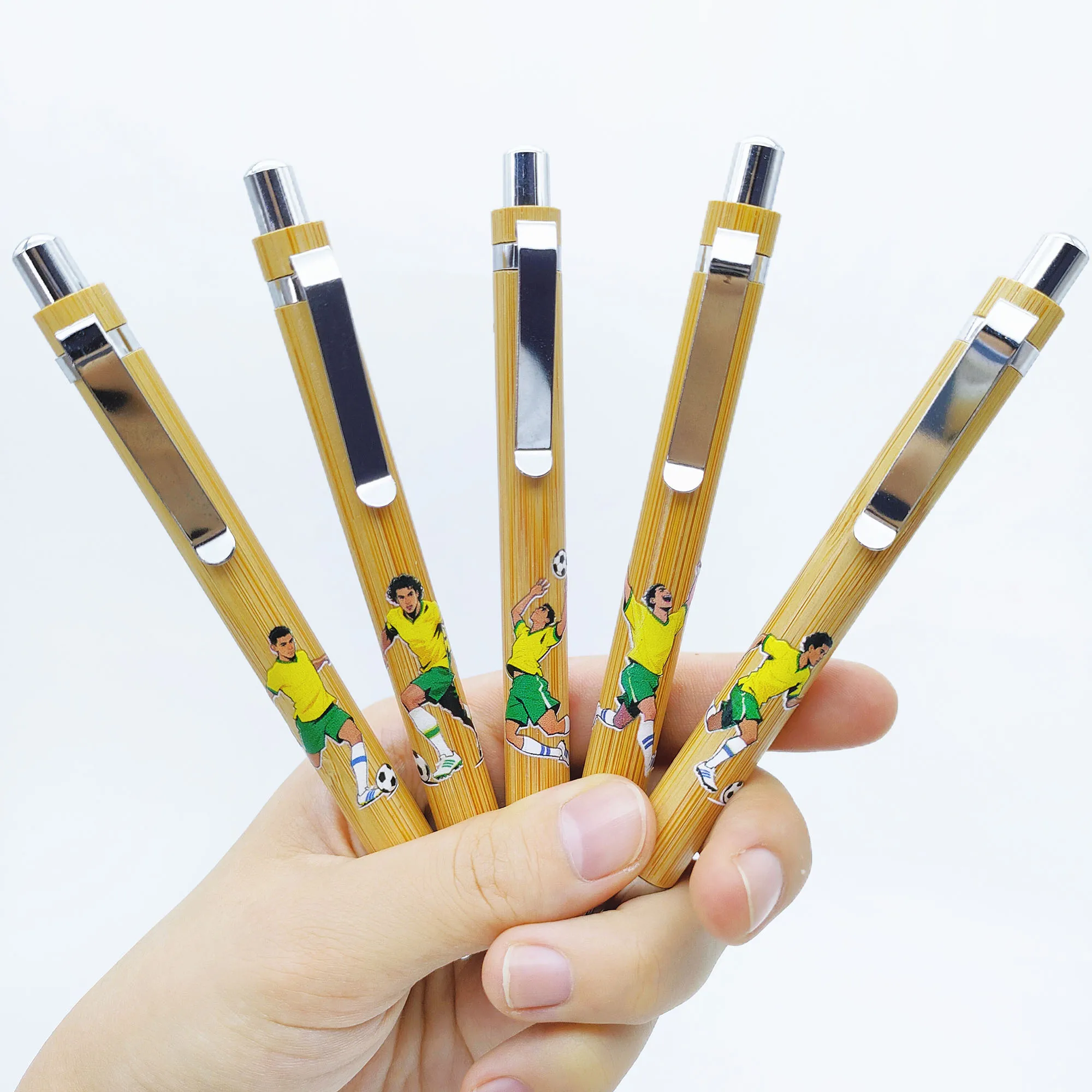 7 قطع/12 قطع أقلام حبر جاف برازيلية تحت عنوان كرة القدم هي قرطاسية الكتابة المفضلة للطلاب وعشاق كرة القدم.