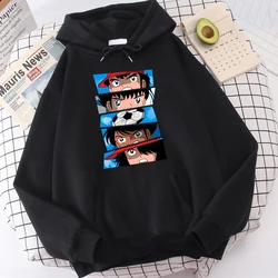 Captain Tsubasa Taro Misaki Prints Sweatshirt O-Neck Hoodie Casual Oversize Soft Tracksuit Male Hip Hop Fleece Hooded Cartoons