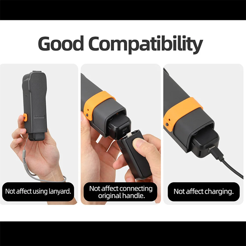 غطاء حماية بلاستيكي لملحقات حافظة كاميرا الجيب Osmo Pocket 3 Protector سريعة التركيب