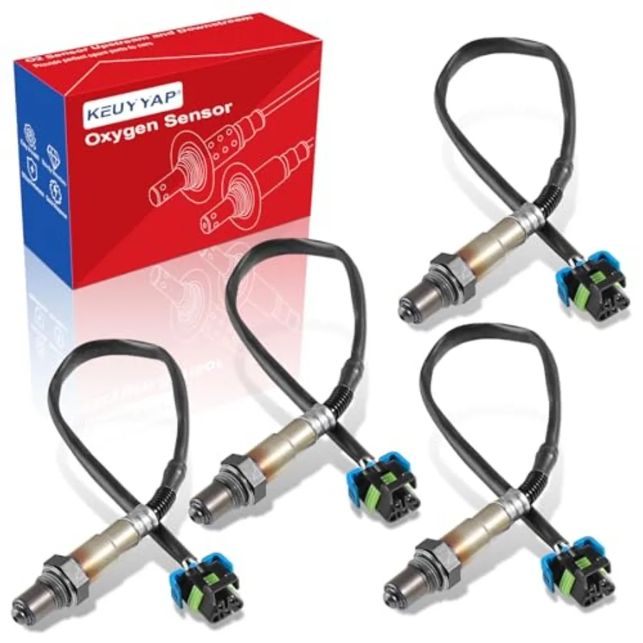 

4Pcs Oxygen Sensor Compatible with Buick Enclave 09-11 and for GMC Acadia 09-11 and for Chevrolet Equinox 13-17 and for Cadilla
