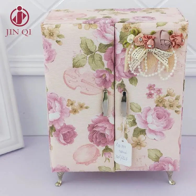 

Jin han edition fashion large capacity domestic jewelry box, jewelry box ring receive a case