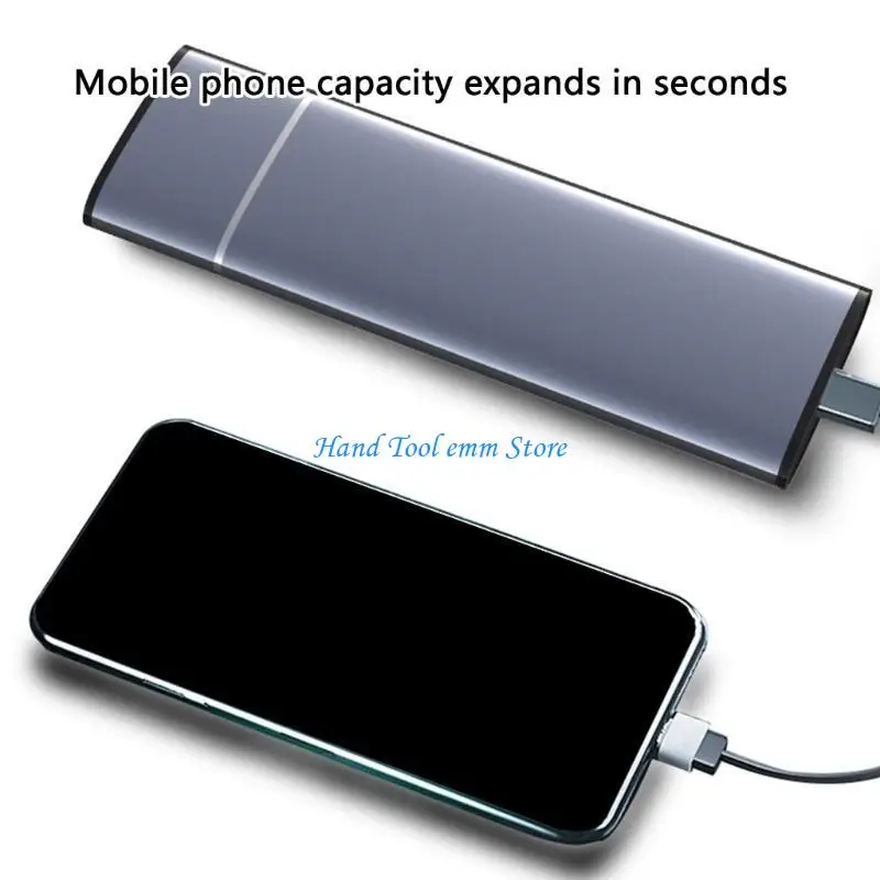 H37F Compactly Aluminum Alloy SSDs Case for M.2 NVMe/NGFFs Drive USB 3.1 High Performances Aluminum Construction Plugs & Play