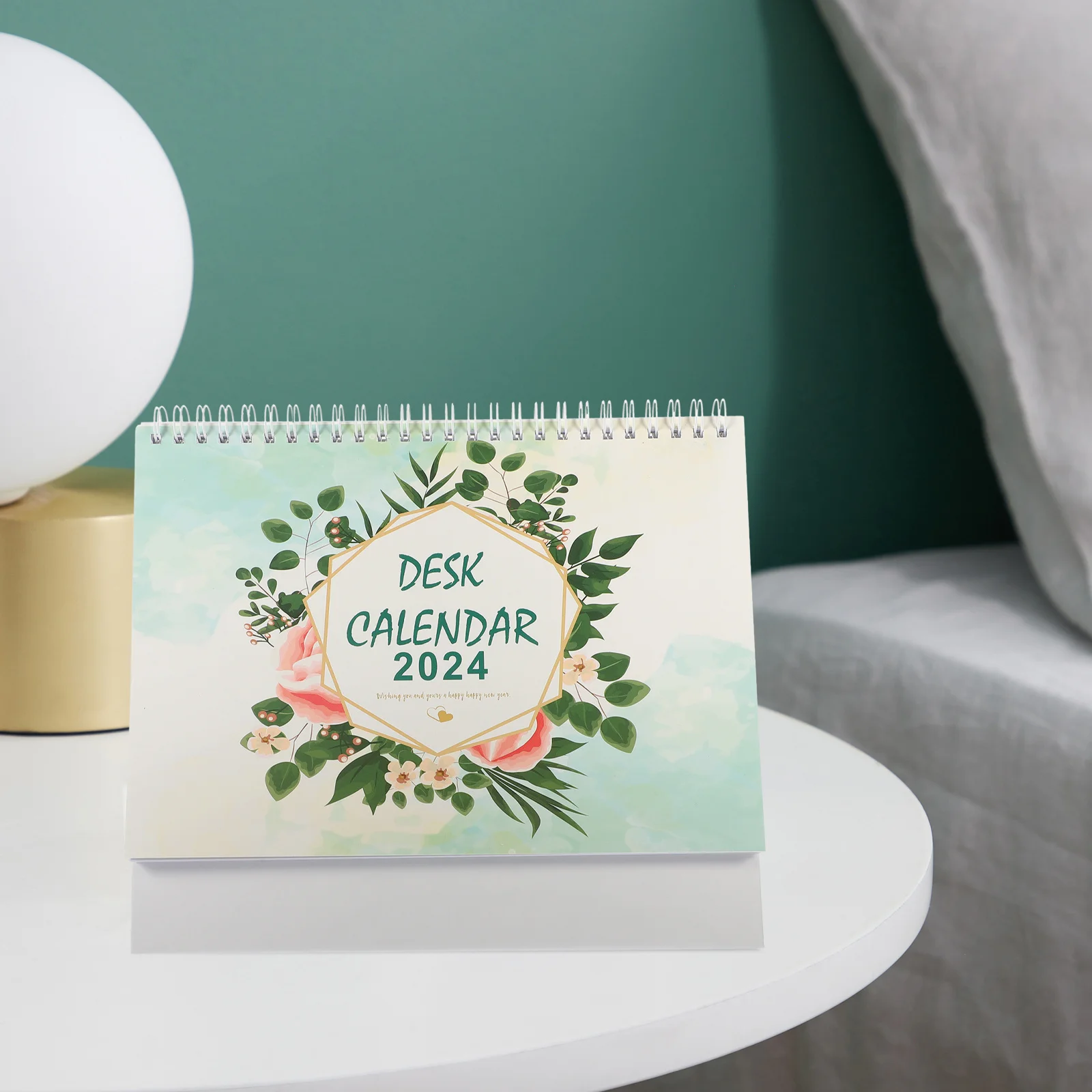 

Креативный настольный календарь на 2024 год, стоячий флип-настольный календарь для офиса и домашнего использования, практичный современный минималистичный планировщик на 12 месяцев и