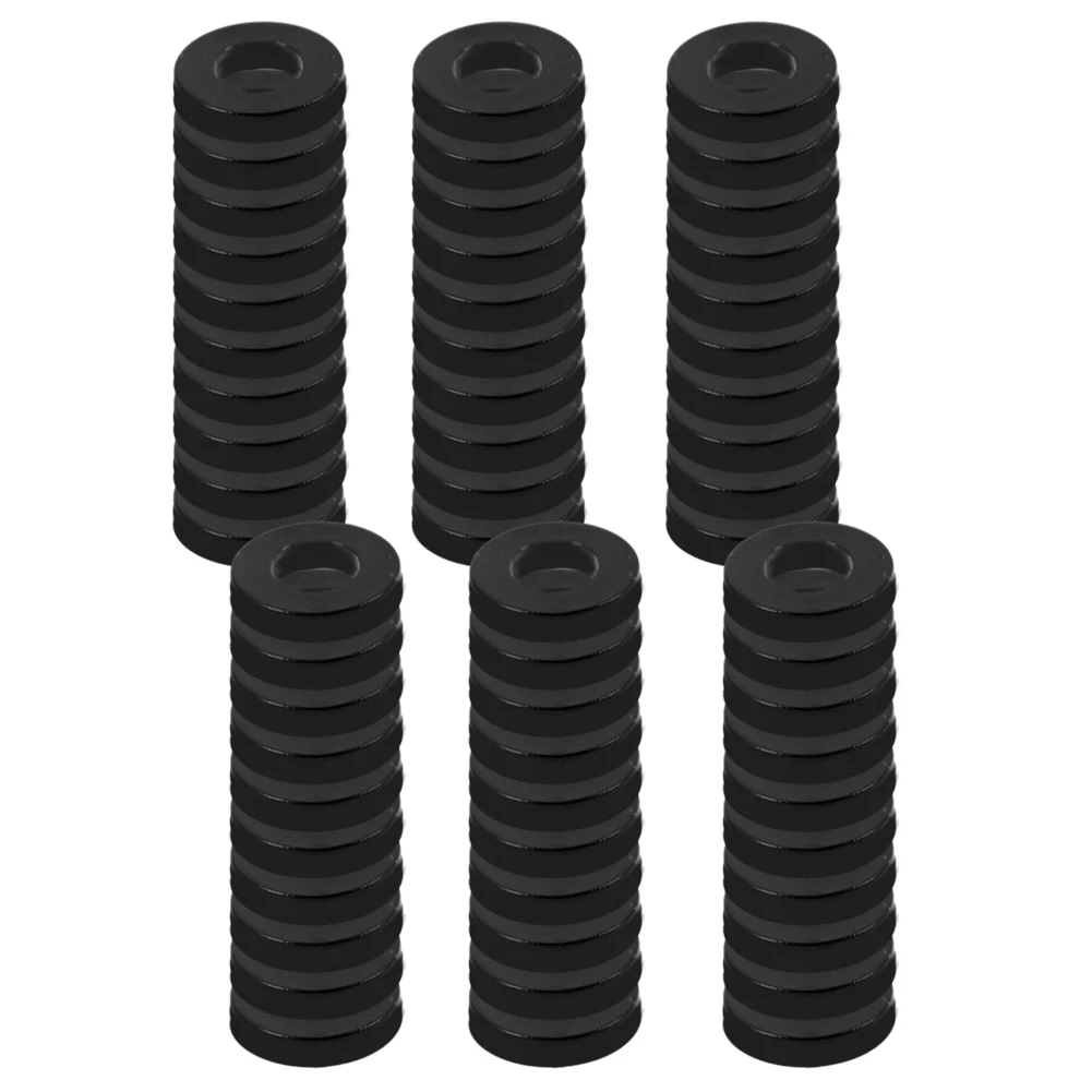 Fittings Hinge Rings Plastic Replacement Set Suitable For Interior Doors High Hardness 60pcs Accessories Black