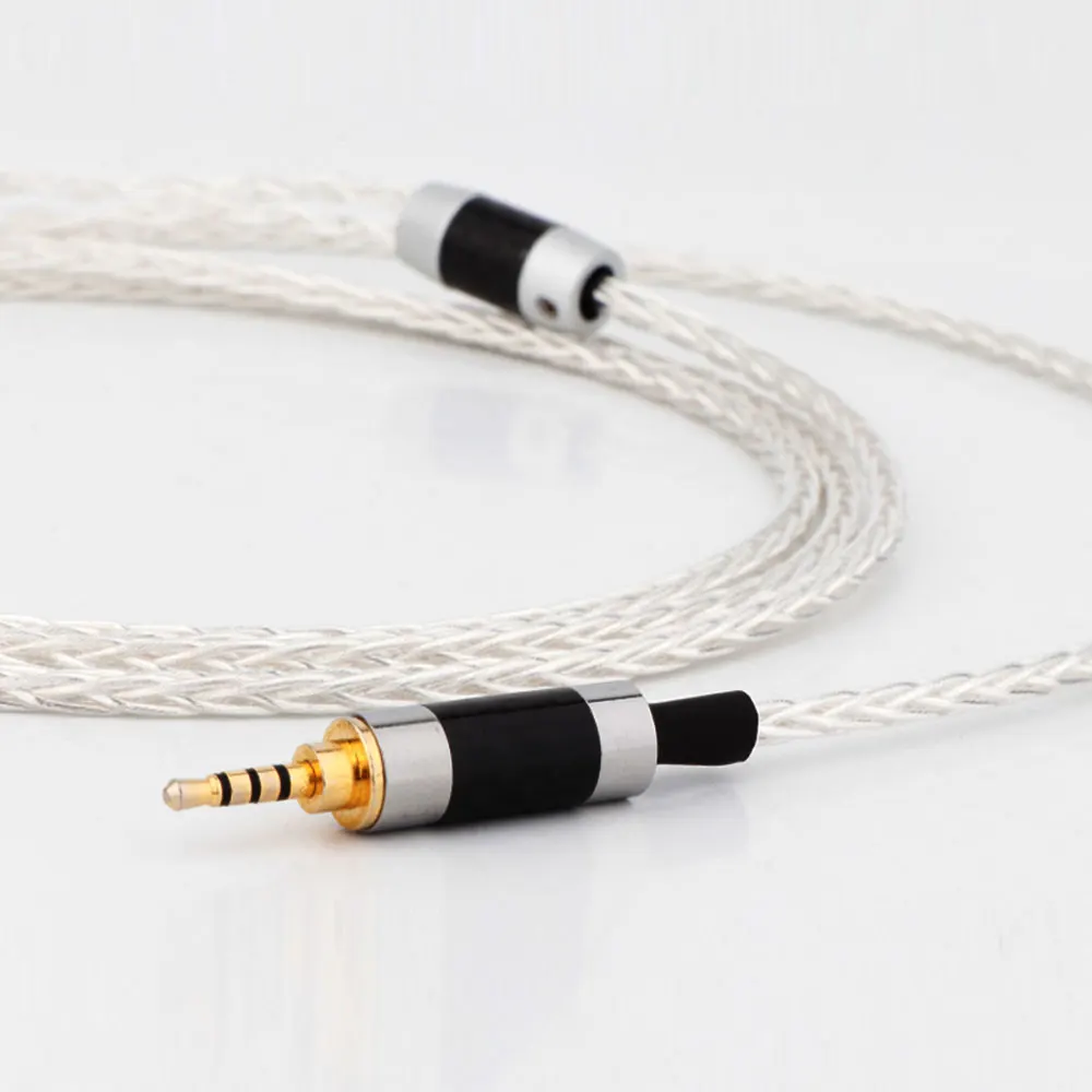HiFi 8Core OCC versilbert für Focal ELEAR Headset Utopia Upgrade Kopfhörerkabel 2,5 3,5 4,4 6,35 mm4 Pin XLR Clear Celestee – Detail 6
