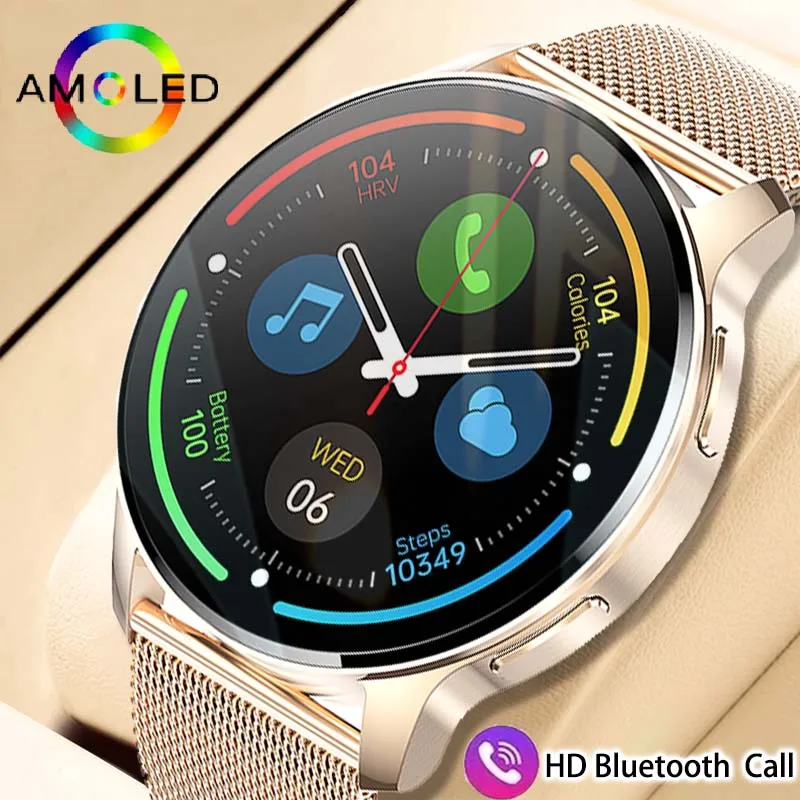 

2023 New women's smart watch 360*360 AMOLED HD Screen AI voice Assistant Bluetooth Call women's smart watch for Android IOS +BOX