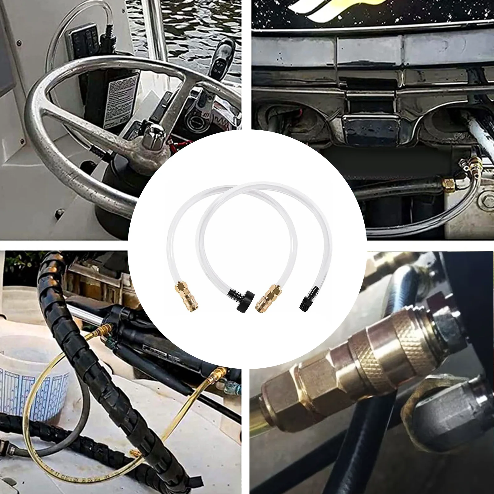 1 Sätze Entlüftungssatz für Boote, hydraulisches Lenksystem, Rohr, Schlauchfüllrohr, Marine-Zubehör für hydraulischen Helm von Seastar – Detail 7