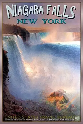 Metal Tin Sign Niagara Falls Buffalo New York Retro Maid O The Mist Travel Pub Outdoor Bar Retro Poster Home Kitchen Restaurant