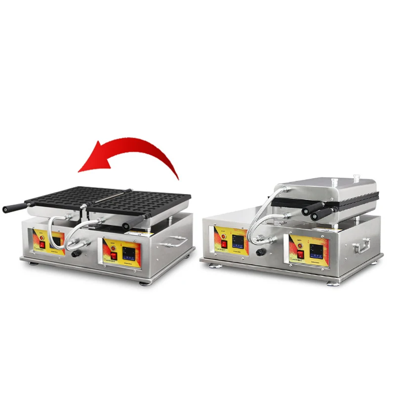 เครื่องวาฟเฟิลไข่แบบญี่ปุ่นเครื่องวาฟเฟิลไข่แบบกลมเครื่องวาฟเฟิลไข่เชิงพาณิชย์ใหม่เค้กไก่เม็ด