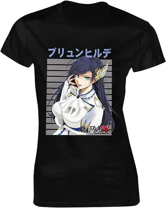 

Record Anime of Ragnarok Shirt Women's Fashion Short Sleeve Cotton T Shirts Quick Dry Pattern Custom Tee Tops Black