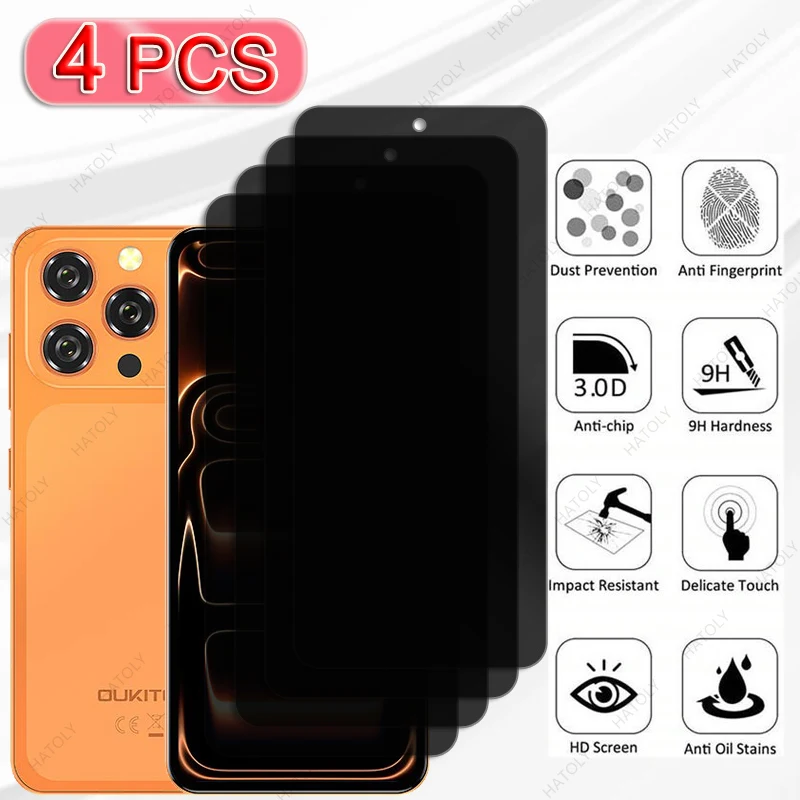

1-4 шт. Защитная пленка для экрана Oukitel C17, антишпионское стекло для Oukitel C17, защитная пленка для объектива камеры Oukitel C17