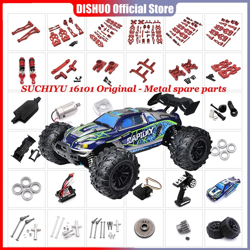 Amortiguador De Metal Para SCY 16101, 16102, 16103, 16201 1/16, Piezas Mejoradas Coche RC, Accesorios Speed Control Rc Tire 1/10