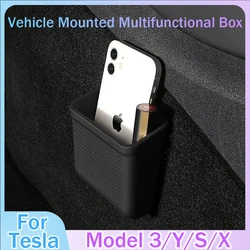 Series Storage Box For Tesla Hidden Silicone Easy Install Bag Model 3 S X Y 2022 New Auto Interior Accessories Universal Parts