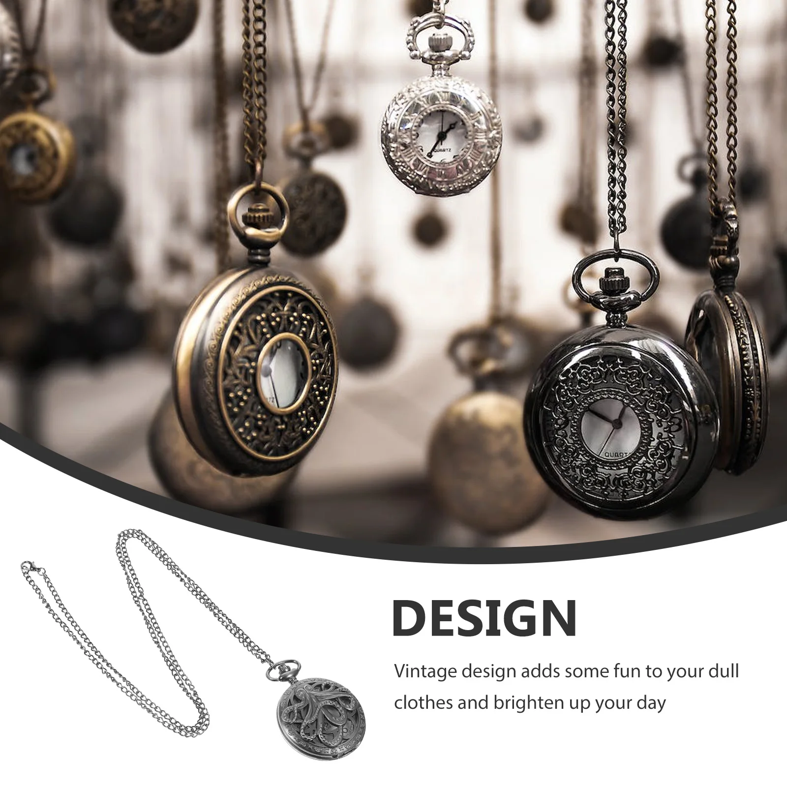 

Retro Pocket Watch Vintage Hollow Out Quartz Movement Unisex Zinc Alloy Watches Portable Useful Gifts for Families