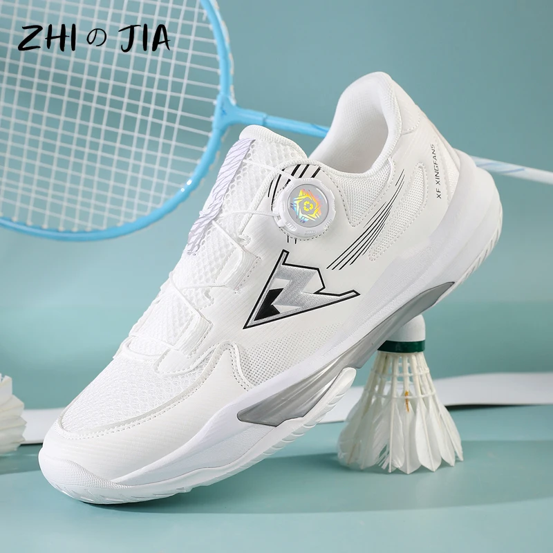 

Парные кроссовки с поворотной застежкой для тенниса, бадминтона и настольного тенниса для подростков, весенне-осенние, сетчатые, дышащие, повседневные