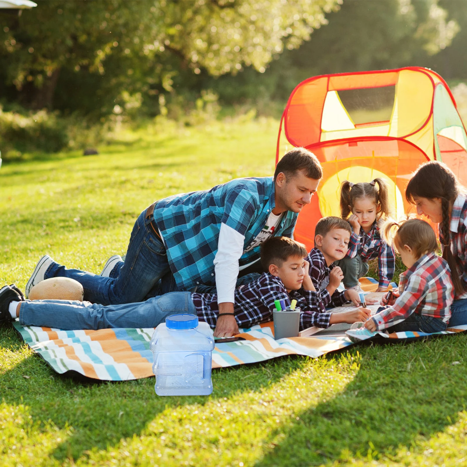 

Portable 7.5L Storage Container Camping Jug Large Capacity Tank For Outdoor Picnic Home Office Car Reusable Durable Lightweight