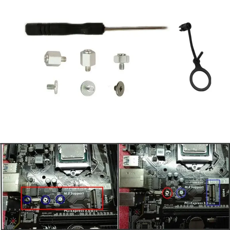 

Laptop for M.2 SSD Mount Screwdriver Stand Off Screws Mounting for M.2 SSD Mounting Screws for Motherbo