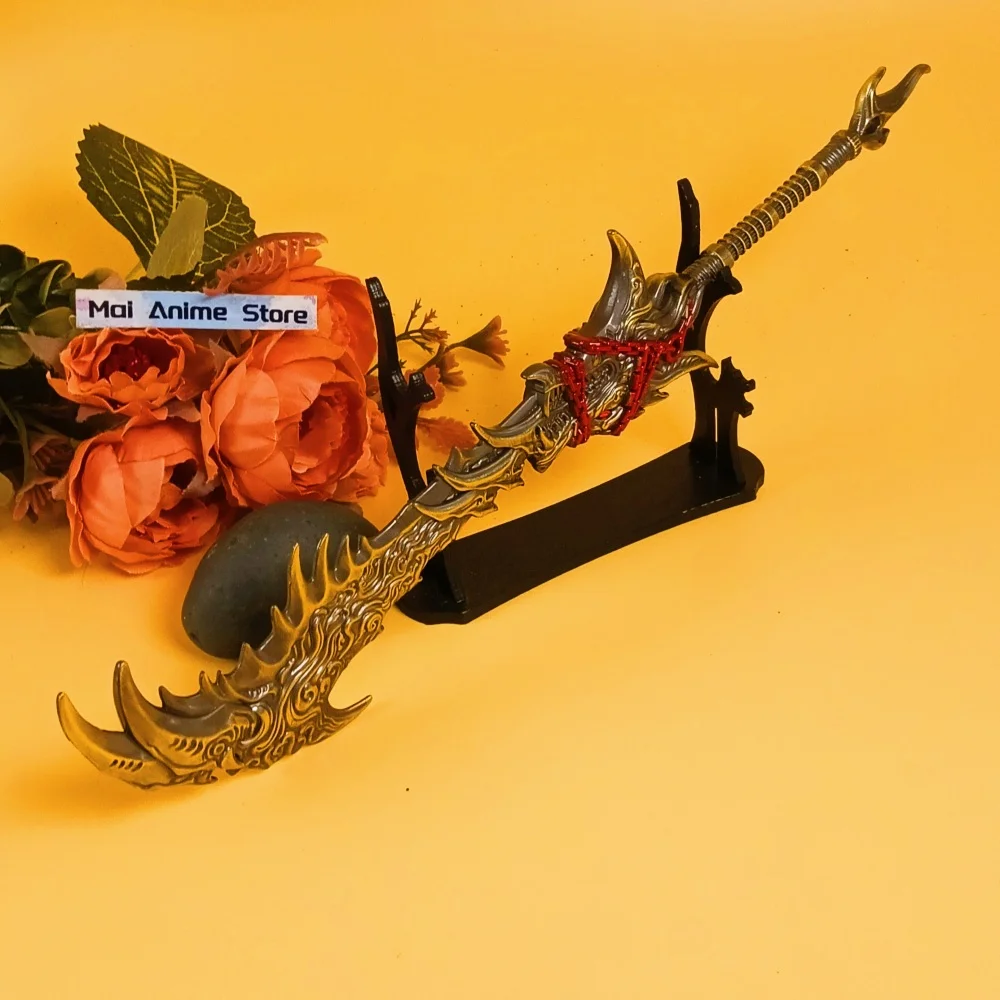 11 inch Metalen Naraka Bladepoint Katana Ainme Zwaard Originele Samurai Sabel Echte Japanse Katana Damascus Zwaard Unsharp Speelgoed Gift
