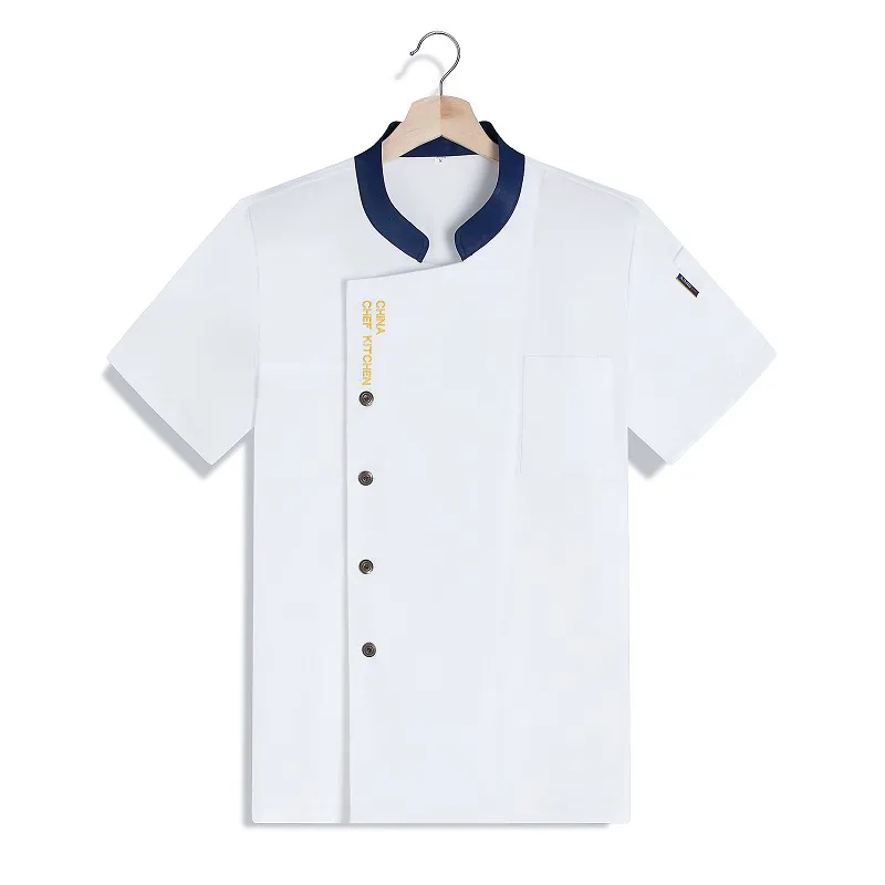 Uniforme de cocina profesional para restaurante, abrigo de cocina para Hotel, Catering, camisa de Chef para hornear, panadería, cafetería, camarero, ropa de trabajo