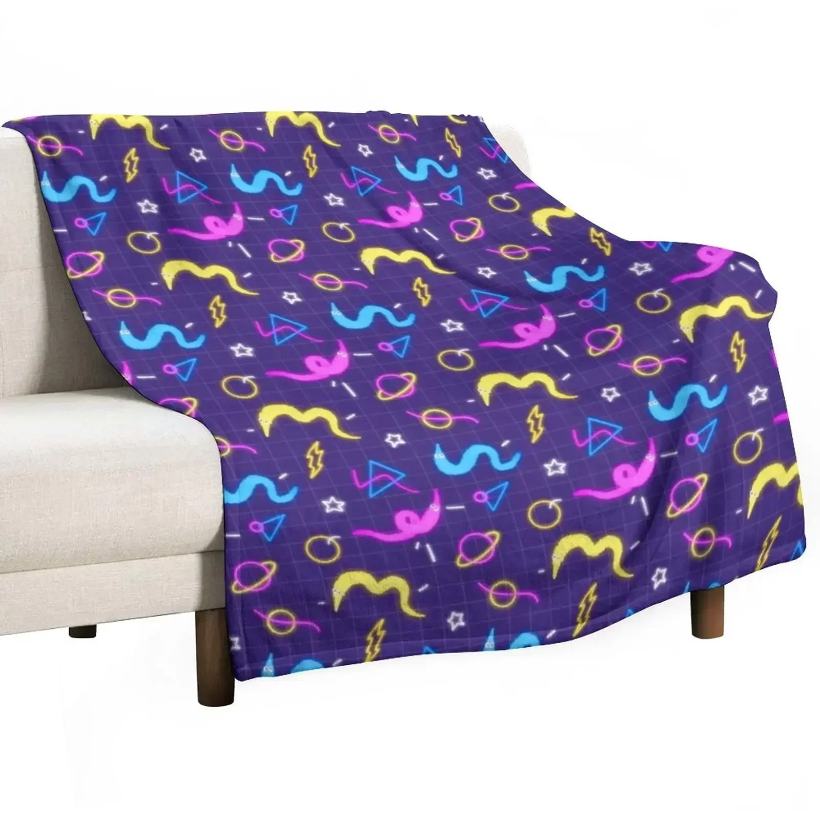 Worm on a String Bowling Alley Arcade Floor Throw Blanket Personalized Gift Beach for babies Custom Blankets For Bed Blankets