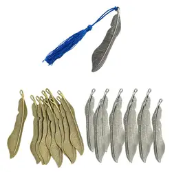 10 Pieces Tibetan Silver Color Antique Bronze Beading Bookmarks With Loop for DIY Making Crafts Jewelry Findings