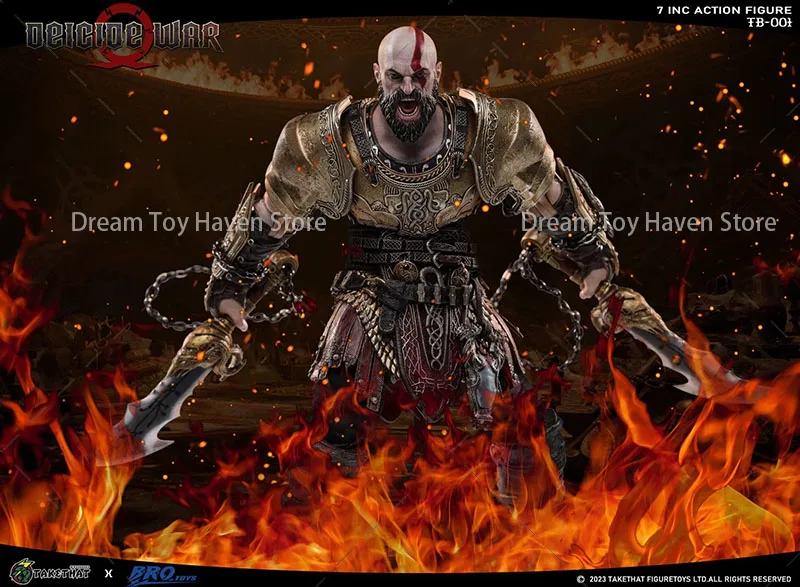 デラックスエディション TAKETHAT Brotoys TB001 1/12 スケール男性兵士クレイトス神の戦争 7 インチアクションフィギュアモデルコレクタブル人形