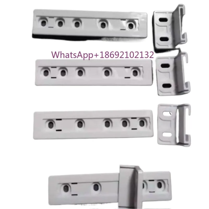 4SetFor Freezer Refrigerator Door Shelf Rail for Refrigerator Integrated Fridge Door Plastic Mounting Bracket Fixing Slide Kit