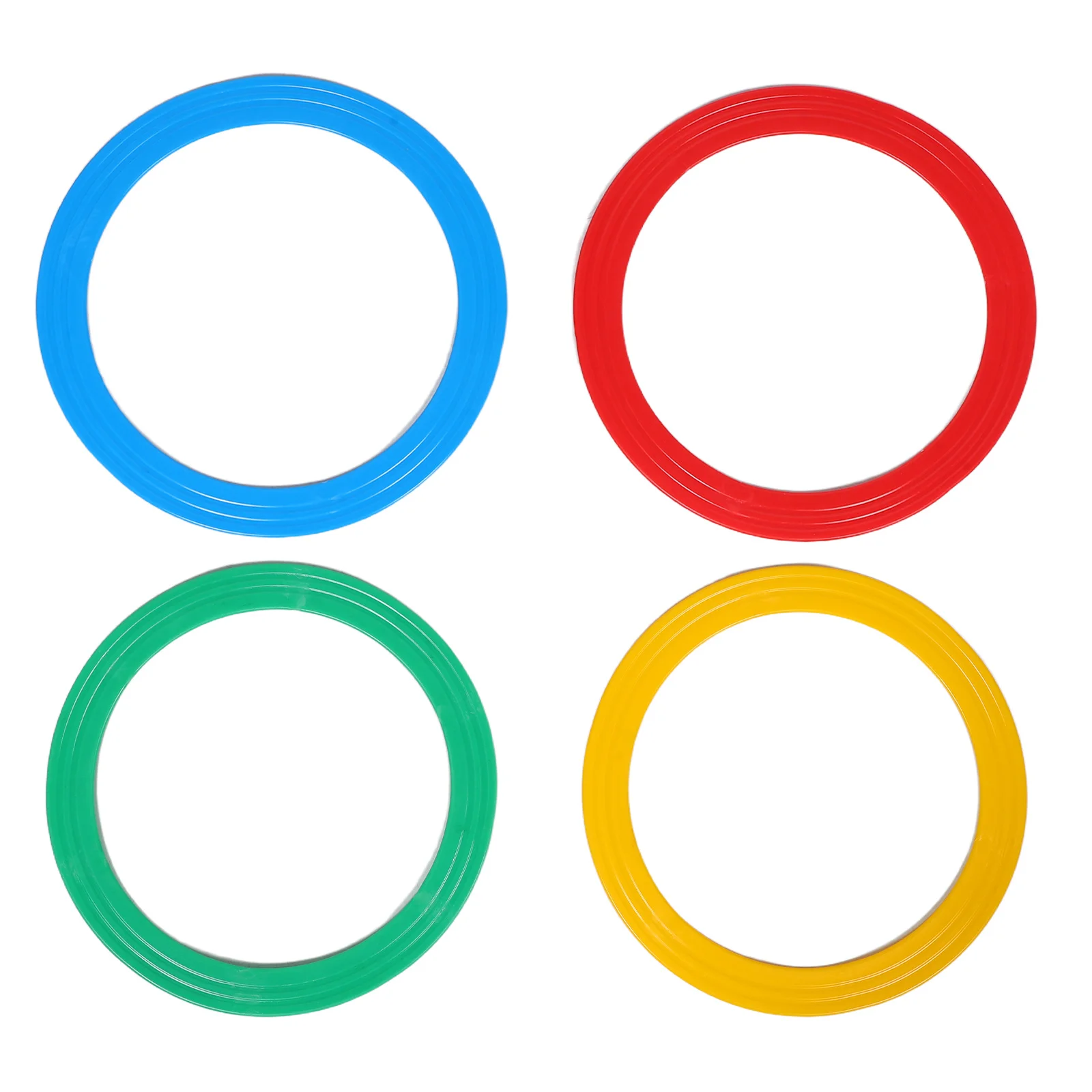 4 Stück 13 Zoll Jonglier-Ringe für Anfänger Wiederverwendbare Wurfreifen Agilitätstraining-Set Outdoor-Wurfspiel für Familienspaß