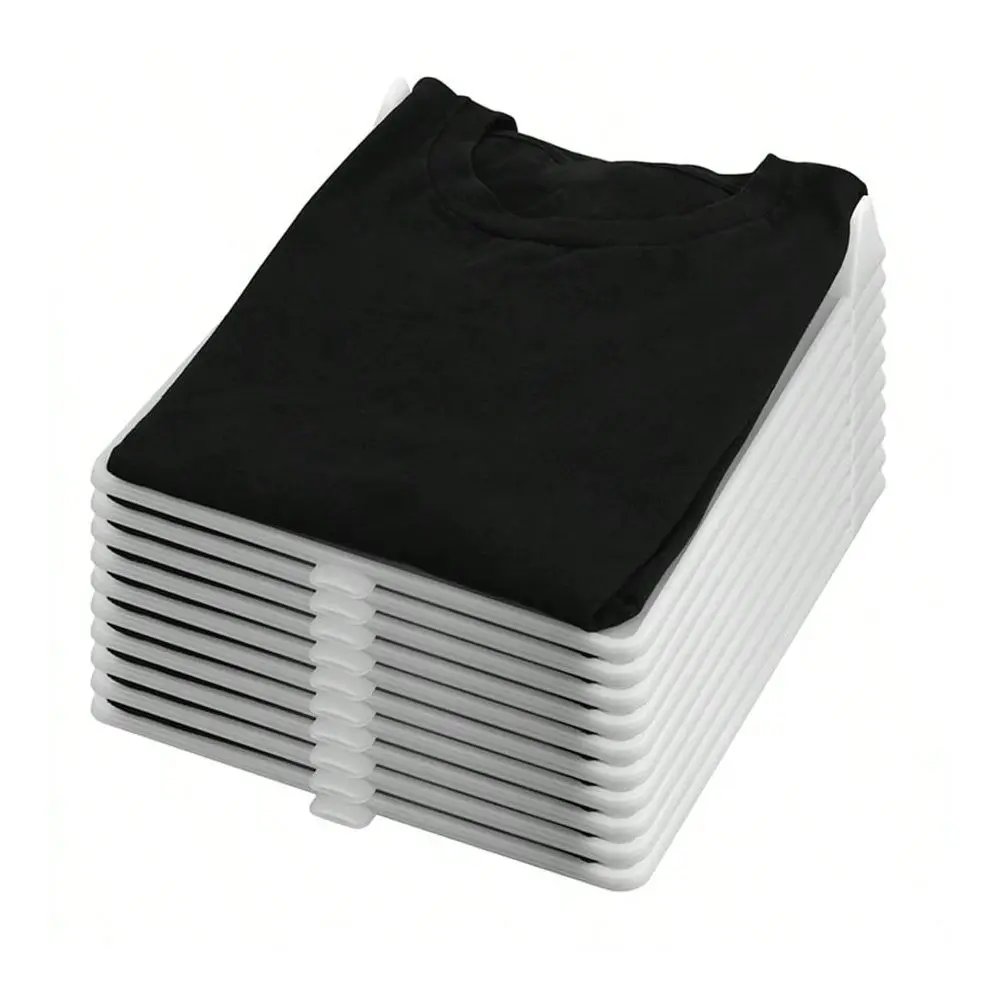 Pack T Shirt Organizer Closet Organizer Clothing Trays, Folding Clothes Board Stackable, Shirt Receipt Board Organizer