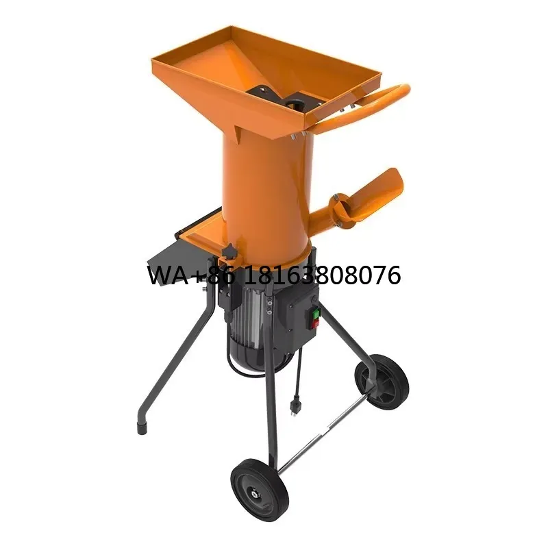 Customized Outdoor Wood Branch Crusher Sawdust Bag 220V Motor 1.8KW Power Household Use 1-Year Warranty 24-27kg Weight 46mm