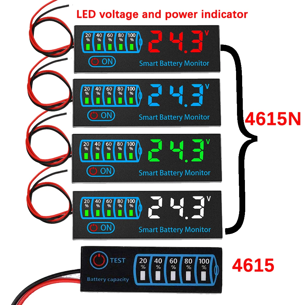 3S Battery Capacity Indicator LED Display Capacity Test for Power Bank Electric Lithium Battery/Lithium Iron Phosphate/Lead-Acid