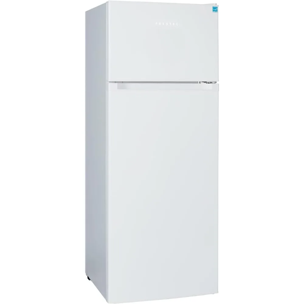 

7.4 CU' Refrigerator with Freezer, Apartment Size Refrigerator Top Freezer, 2 Door Fridge with Adjustable Thermostat Control