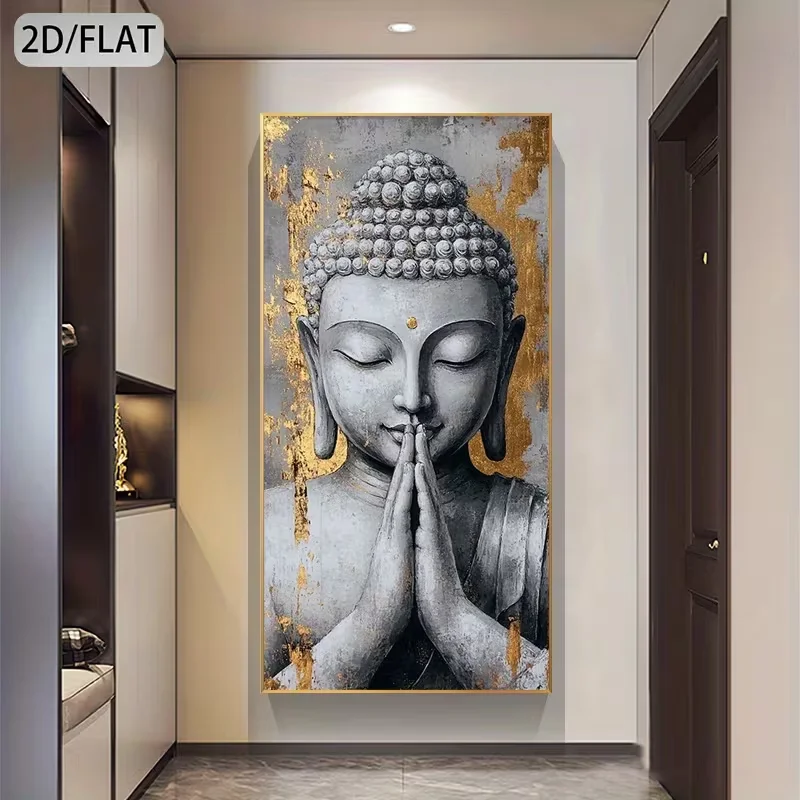 

Buddhist image art decorative painting, suitable for church decoration, religious purposes, and home decoration, frameless.