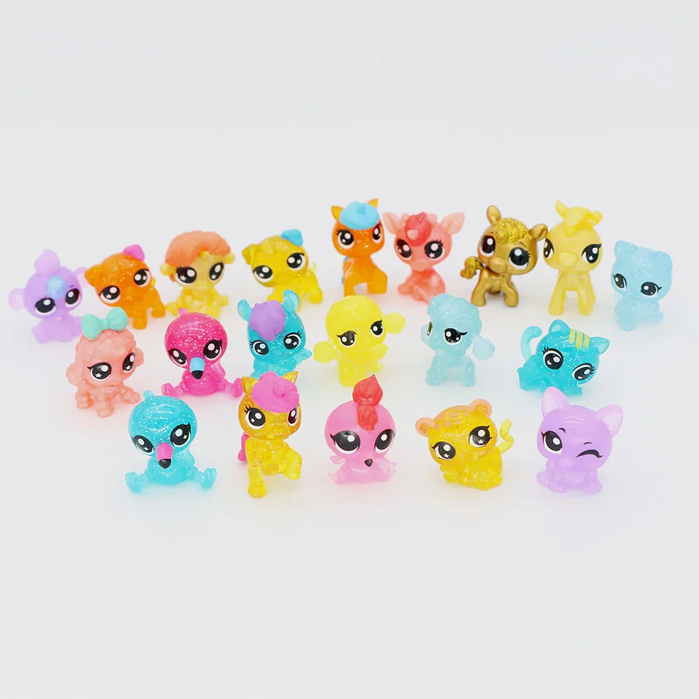 Cute Pet Shop 3cm Littlest Animals Sheep Bird Cat Deer Doll Model Figurka akcji do dekoracji ciast Zbieranie zabawek