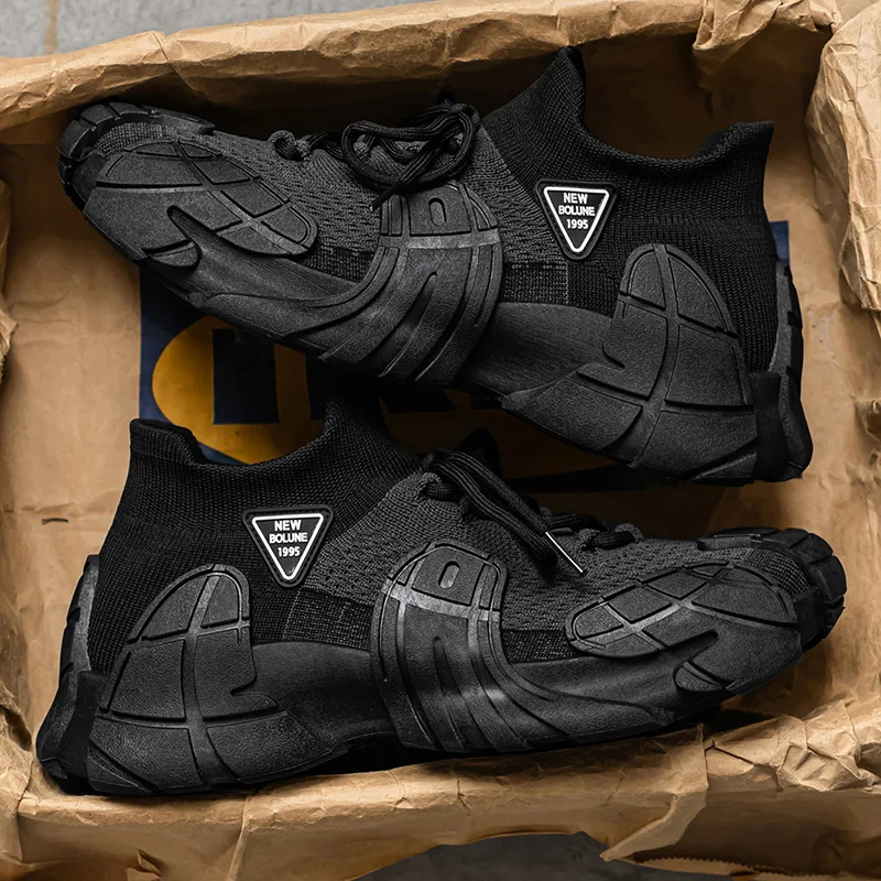 

Дышащая мужская повседневная обувь на шнуровке, модные мужские кроссовки на платформе, нескользящие мужские уличные кроссовки на резиновой подошве, модные кроссовки