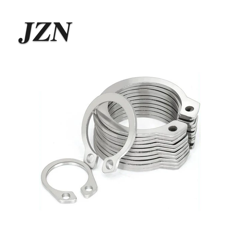 304 Stainless Steel C-Shaped External Lock Ring with Elastic Retaining Ring and 3 4 5 6 7 8 9 10 11 12 13-80M Type Locking Clip