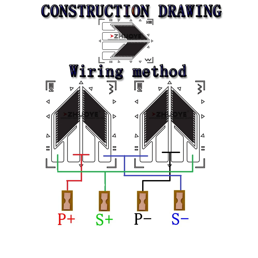 스트레인 게이지 BF1K-2HA-C, 고정밀 저항 유형, 1000 ohm 하프 브리지/계량 센서, 토크/토크/전단력 측정