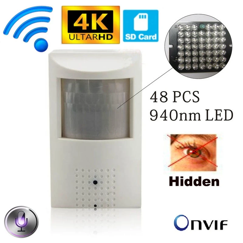 4K PIR Camera 5MP IMX415 WIFI POE IP Camera Night Vision Indoor 940nm LED IR Security CCTV System Video Surveillance Cam Icsee
