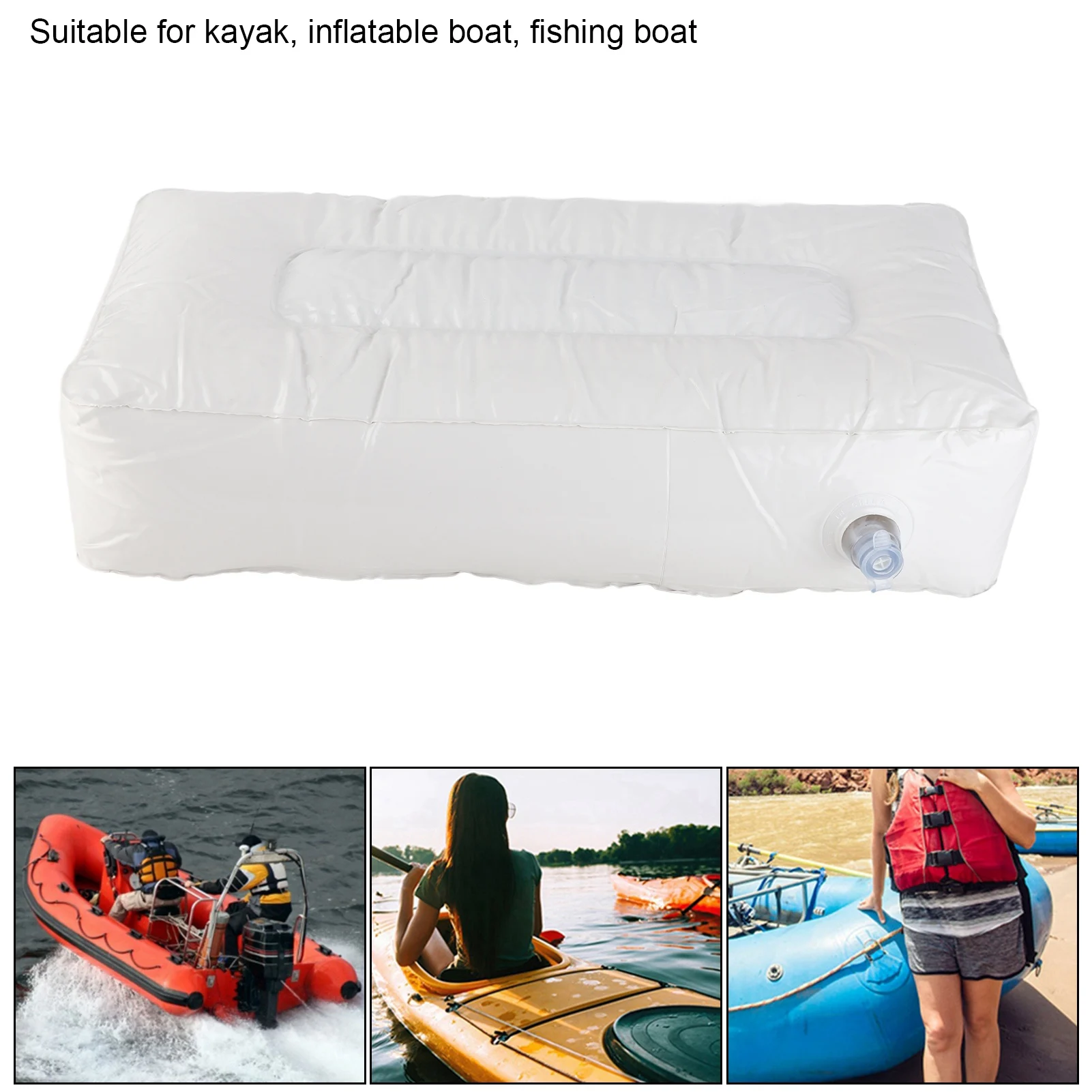 

Moisture‑Proof Kayak Cushion Kayak Inflatable Seat Cushion Soft PVC Moisture‑Proof Fishing Boat Accessories Outdoor Goods