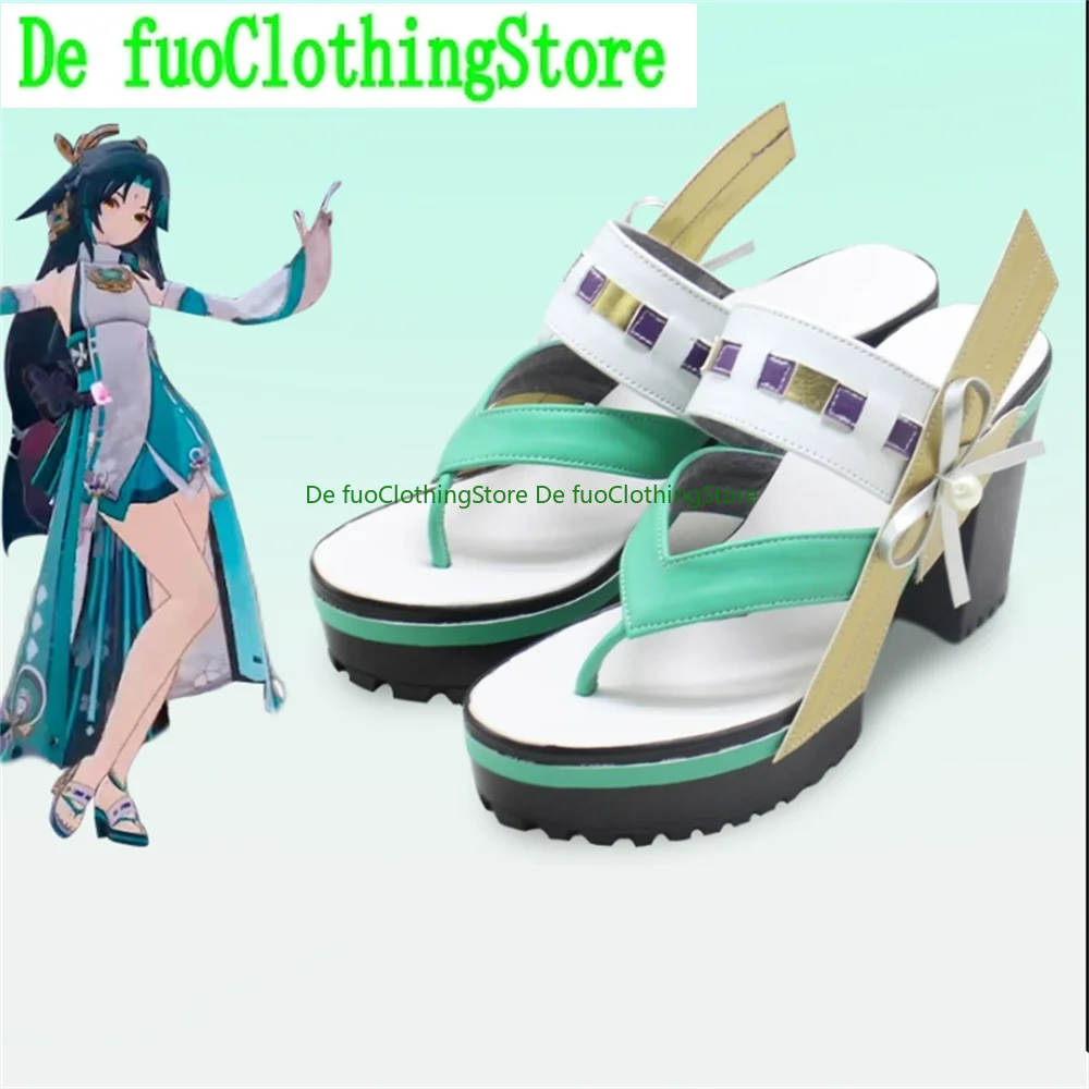 

Genshin Impact Yae Miko Xiao Обувь для косплея Сапоги Игра Аниме Карнавал Вечеринка Хэллоуин Рождество DefuoClothing Магазин обуви