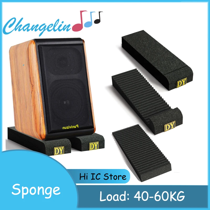 Speaker Monitor Studio Spons Kepadatan Tinggi Busa Isolasi Akustik Bantalan Isolator Busa Kedap Suara