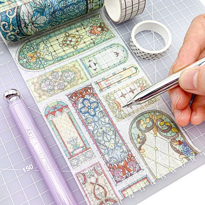 Korean Chic Advanced Sense with Lid Pen Knife Portable Girl Scrapbook Journal Tool Tape Paper Cutter Express Box Letter Opener