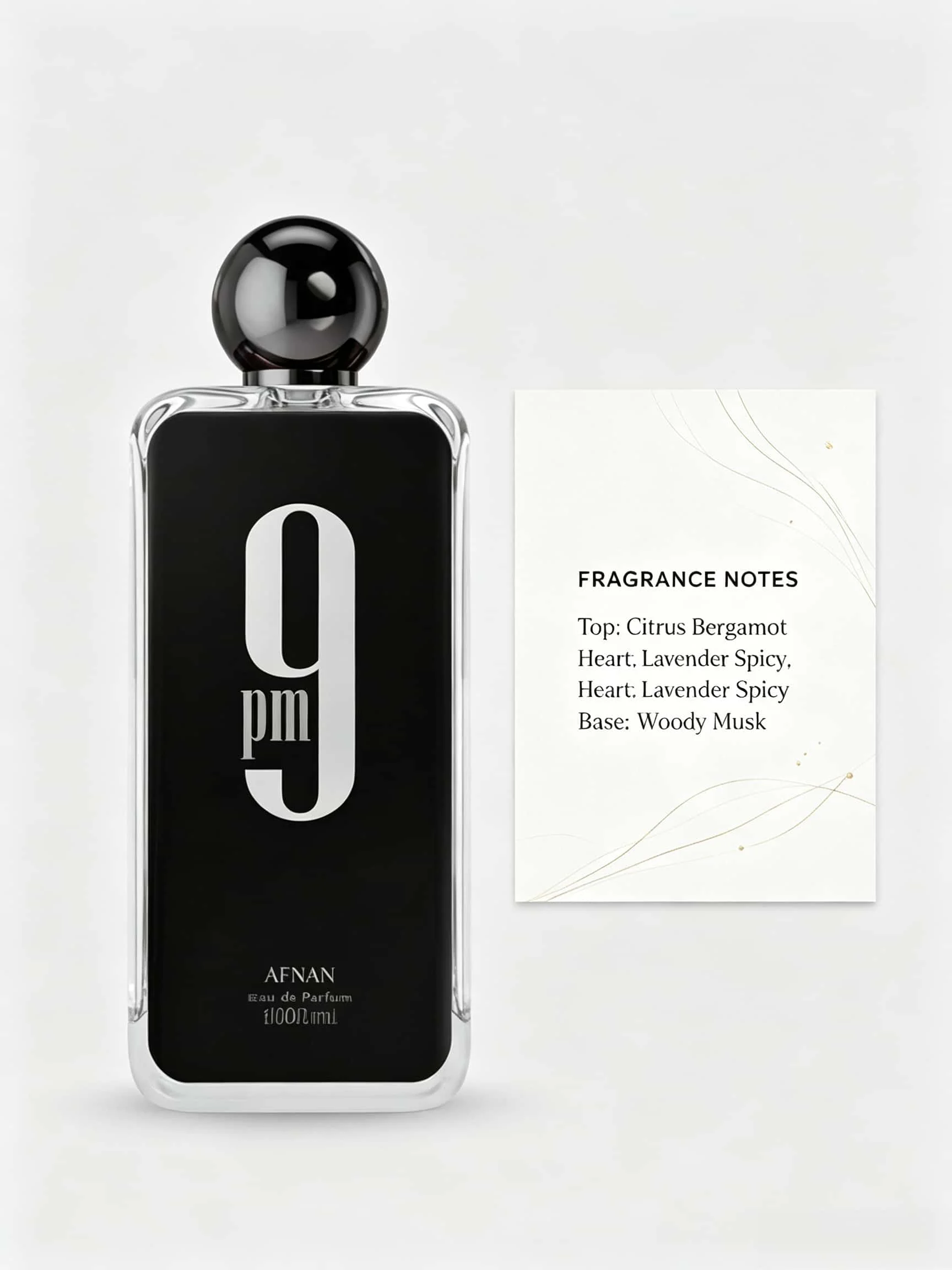 Afnan 9 PM Rebel Unisex Eau De Parfum 100ml Original Arabic Perfume High Quality Brand Perfume For Men For Women Holiday Gifts