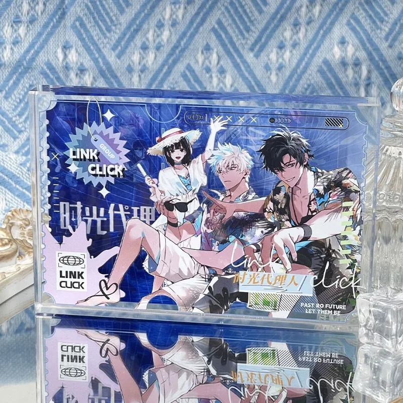 

Link Click Anime Action Fingures Cheng Xiaoshi Lu Guang Acrylic Picture Frame Card Brick Millet Display Gift Kid Toys Collection