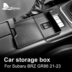 Car Storage Box For Subaru BRZ For Toyota GR86 2021 2022 2023 2024 Keys Tidying Organizers Phone Storage Auto Accessories