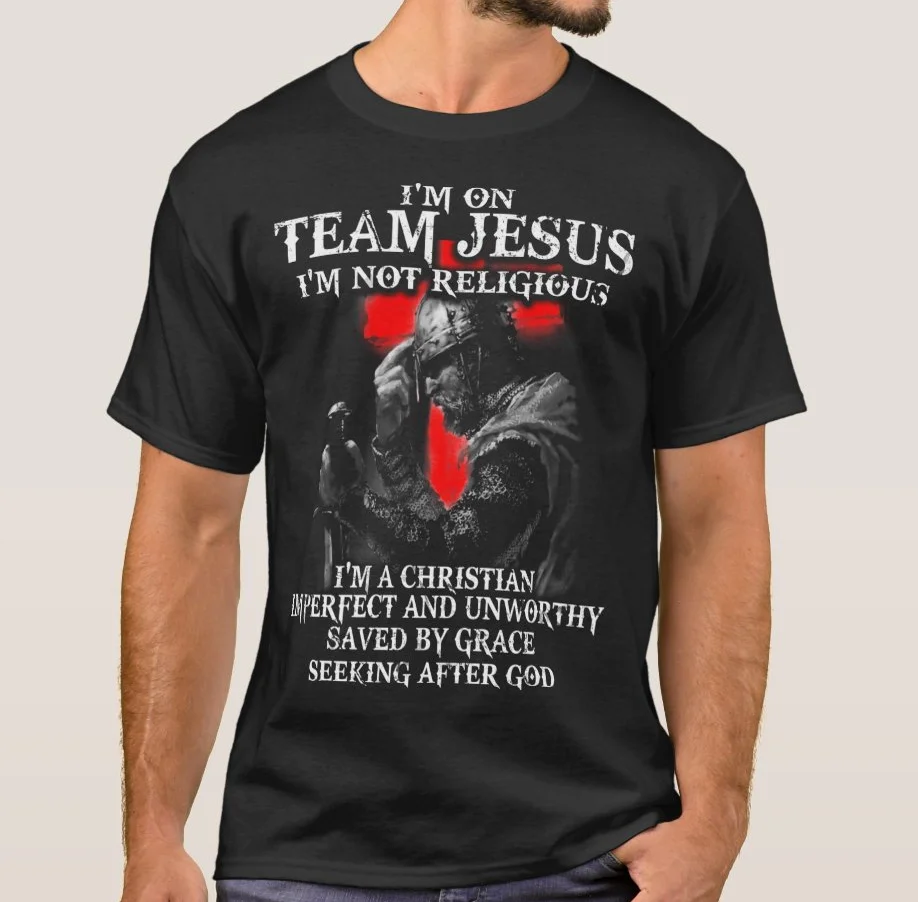 

I'm on Team Jesus. Knights Templar T Shirt. Short Sleeve 100% Cotton Casual T-shirts Loose Top Size S-3XL